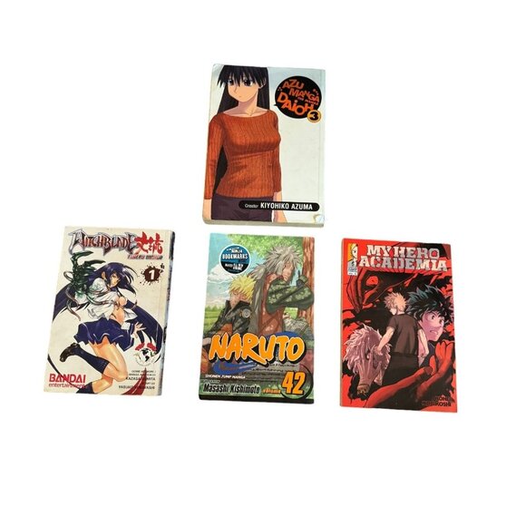 Magna Other - Magna Four Paperback Books Graphic Novels Naruto Hero Academia Witchblade Azuman